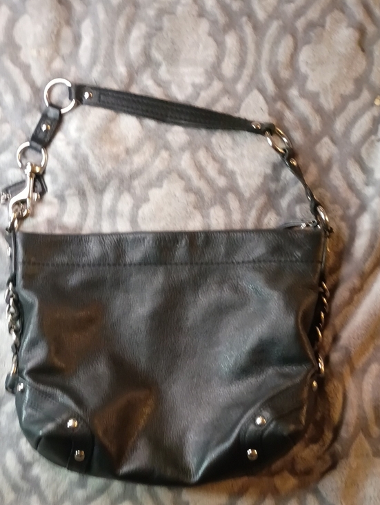 Coach Handbags - Vintage Couch Purse F15251 Carly Black Leather Shoulder Bag